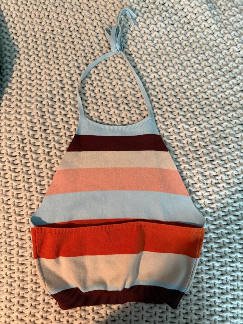 Vici - Striped Halter Knit Top SMALL - Picture 3 of 3